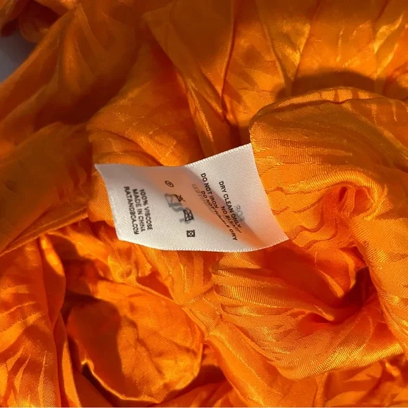 RAT & BOA HARLEQUIN MINI DRESS ORANGE - Picture 8 of 8